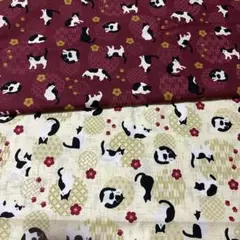 猫柄の生地セット