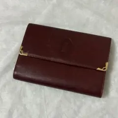 美品✨カルティエ マストライン 三つ折り財布 がま口 レザー レディースのサムネイル