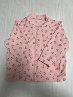 ユニクロ　UVカットメッシュブルゾン　さくらんぼ　80サイズ