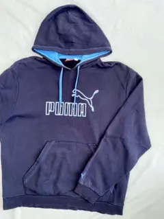 【古着】プーマ プルオーバー パーカー ネイビー L カジュアル スポーツ