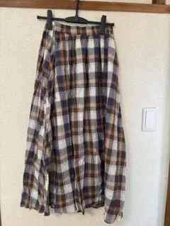 INGNI チェック柄フレアロングスカート♡