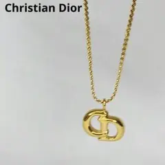 クリスチャンディオール CDロゴ ネックレス ゴールド