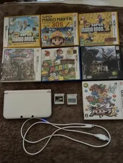 ニンテンドー3DS LL 本体 + ゲームソフト9本　【動作確認済】