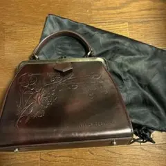 jean paul gaultier ボルドーブラウン ハンドバッグ　巾着付き