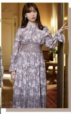 【美品】her lip to Le Camelia PleatedDress