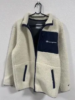 Champion　ジャケット　フリース　ボア ジャケット ホワイト