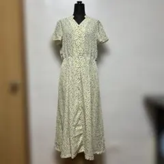 花柄半袖ロングワンピース　M