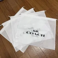 COACH ショップ袋 4枚セット ホワイト