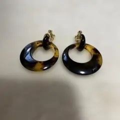 鼈甲(イミテーション) イヤリング