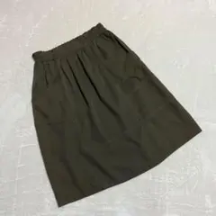ZARA BASIC ザラベーシック ＊ スカート 膝下丈 (S) カーキのサムネイル