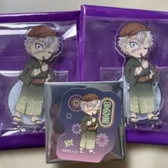 鬼滅の刃 花火大会 ランダムアクリルスタンド ＆ ステッカー 不死川実弥 セット