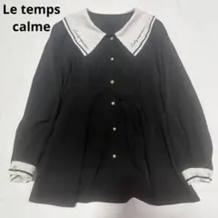Le Temps Calme量産型・地雷系 刺繍ビッグカラー 長袖ブラウスのサムネイル