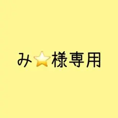 み⭐️様専用ページ