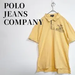 POLO JEANS COMPANY　リメイク風半袖ポロシャツ　刺繍ロゴ　鹿の子のサムネイル