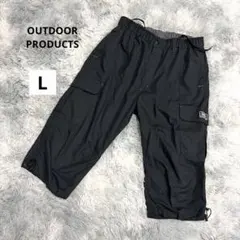 美品OUTDOOR PRODUCTS メンズ　カーゴパンツ 黒 ハーフパンツLのサムネイル