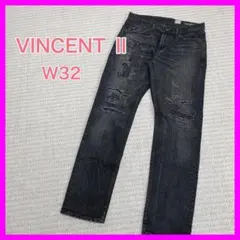 極美品】YANUK VINCENT2 ブラックデニム ヒゲ ハチノス W31 - メルカリ
