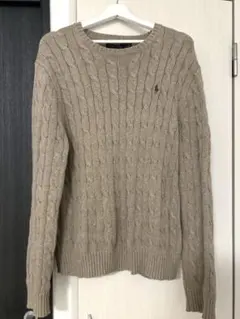 Polo Ralph Lauren ケーブルニットコットンセーター　L