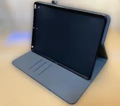 グレー iPadケース スタンド機能付き