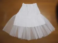 フラダンス パニエ/ペチコート 丈70 白チュール