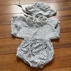 PETIT BATEAU プチバトー ガーゼ 3点セット 18m/81 小花柄