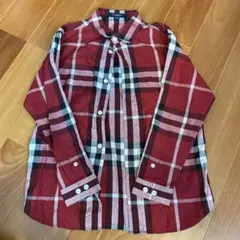 BURBERRY チェック柄長袖シャツ 130A