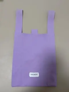 ANEMONE シンプルニット パープル　トートバッグのサムネイル