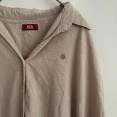 POLO BCS シャツワンピース　綿