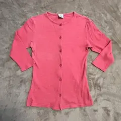 FD pure ピンク カーディガン 五分袖　日本製