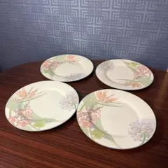 Noritake NEW DECADE 大皿 4枚セット 花柄 プレート