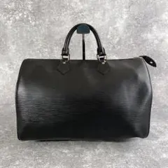 ルイヴィトン　ミニボストン　スピーディ35 エピ　ハンドバッグ　型押しロゴ　黒のサムネイル