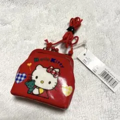 ハローキティ 紐付きがま口 財布 ロープパース 平成 レトロ 1994年