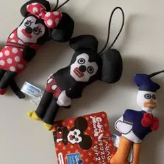 キュービックマウス ミッキー ミニー ドナルド へなへなマスコット 3個セット