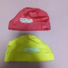 CENTRAL SPORTS セントラルスポーツ スイミングキャップ 赤、黄
