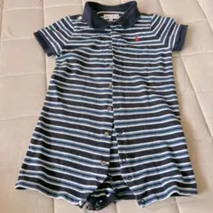 Ralph Lauren ストライプロンパース 80