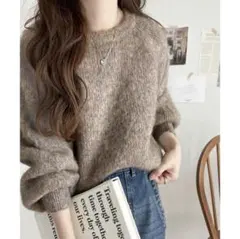 クラシカルエルフ　レディース　MIXニュアンスカラーボリュームニット　セーター