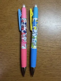ディズニー シャープペンシル 2本セットミニーマウス、ドナルドダックDisneyのサムネイル