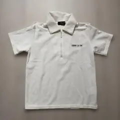 COMME CA ISM ホワイトポロシャツ 120す