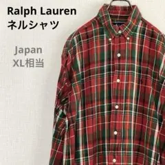 00s ラルフローレン BLAIRE チェック ネルシャツ BD ポニー刺繍 Mのサムネイル