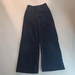 UNIQLO コーデュロイワイドパンツ S 黒