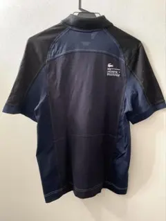 最終お値下げ！LACOSTE カラーブロック切り替えポロシャツ　メンズM
