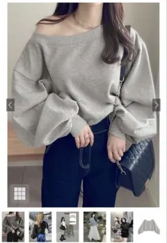 GRL オフショルダースウェットトップス［pm392］