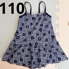 女の子　ワンピース　水着　110