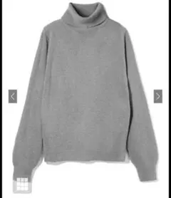 【美品】GRLグレイル　カシミアタッチタートルネックニット　cu234グレー