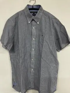 Tommy Hilfiger ストライプ 半袖シャツ L
