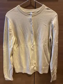 ユニクロ　カーディガン　黄色　M