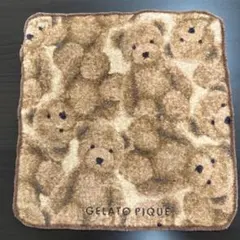 ジェラートピケ テディベア ハンドタオル