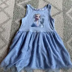 110センチ エルサ プリンセス ワンピース ノースリーブ