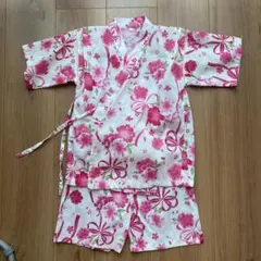 花柄甚平 120サイズ ピンク