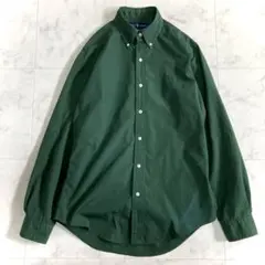 ラルフローレン コットンシャツ カスタムフィット ボタンダウン グリーン S