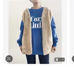 ローリーズファーム　ファーベスト　ベージュ